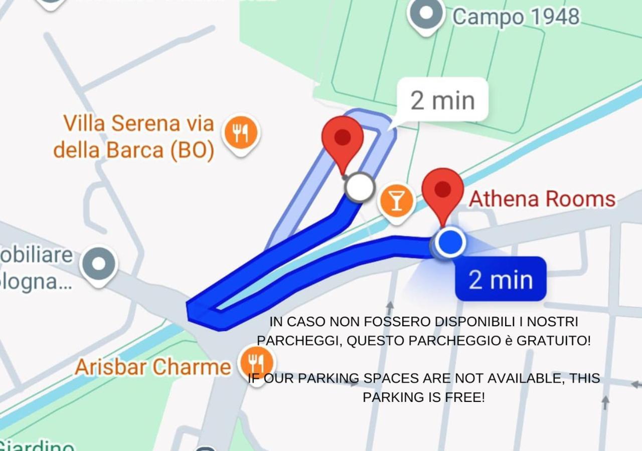 Athena Rooms - Parcheggio Privato 博洛尼亚 外观 照片